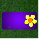 Custom Personalized License Plate With Add Names To Daisy Flower Petals Bloom