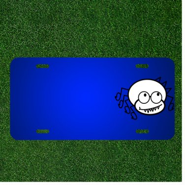 Custom Personalized License Plate With Add Names To Spider Insect Bug Cartoon