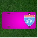 Custom Personalized Car License Plate With Add Names To Team Badge Sport