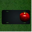 Custom Personalized License Plate With Add Names To Fancy Red Apple Design NEW
