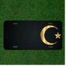Custom Personalized License Plate With Add Names To Golden Moon And Star Design
