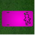 Custom Personalized Car License Plate With Add Names To Doll Head Paper Pin
