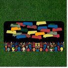 Custom Personalized License Plate Auto Tag With People And Text Emoji Design