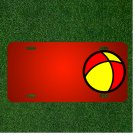 Custom Personalized License Plate With Add Names To Beach Ball Toy Sport Ball