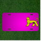 Custom Personalized Car License Plate With Add Names To Shield Gold Coat Arms