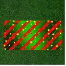 Custom Personalized License Plate Tag With Stunning Green And Red Star Design