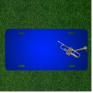 Custom Personalized License Plate With Add Names To Trumpet Musical Instrument
