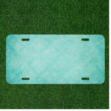 Custom Personalized License Plate Auto Tag With Cool Ocean Background Add Names
