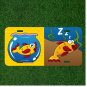 Custom Personalized License Plate Tag With Fish In Fish Bowl And Fish Sleeping