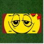 Custom Personalized License Plate Auto Tag With Love Face Emoji Design