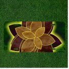 Custom Personalized License Plate Auto Tag With Creative Fancy Flowers Design