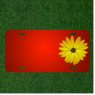 Custom Personalized License Plate With Add Names To Yellow Flowers Dandelion