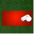 Custom Personalized License Plate With Add Names To Whistle Referee Game