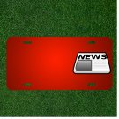 Custom Personalized License Plate With Add Names To Newspaper Generic News