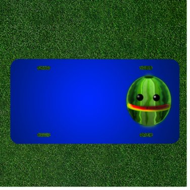 Custom Personalized License Plate With Add Names To Watermelon Cartoon Happy
