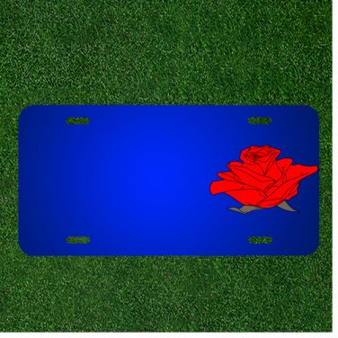 Custom Personalized License Plate With Add Names To Floral Flower Nature