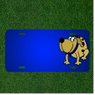 Custom Personalized License Plate With Add Names To Dog Cartoon Hound Canine