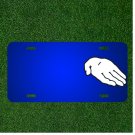 Custom Personalized License Plate With Add Names To Cartoon Give Hand Offer
