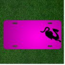 Custom Personalized Car License Plate With Add Names To Tiger Shape Cartoon