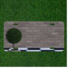 Custom Personalized License Plate Auto Tag With Brick Wall Design Add Names