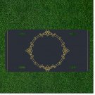 Custom Personalized License Plate Auto Tag With Add Picture In Circle Design