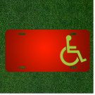 Custom Personalized License Plate With Add Names To Wheelchair Person