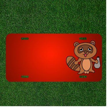 Custom Personalized License Plate With Add Names To Animal Cartoon