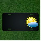 Custom Personalized License Plate With Add Names To Sun And Cloud Design NEW