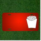 Custom Personalized License Plate With Add Names To French Fries Fries