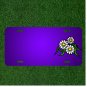 Custom Personalized License Plate With Add Names To Flowers Daisy White
