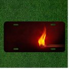 Custom Personalized Auto Tag With Match Flame Design Add Names