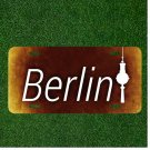 Custom Personalized License Plate Auto Tag With Berlin Design