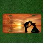 Custom Personalized License Plate Auto Tag With Couple Kissing By Gorgeous View
