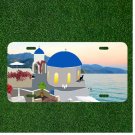 Santorini Greece Architecture Custom Novelty License Plate Car Tag