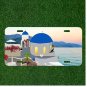Santorini Greece Architecture Custom Novelty License Plate Car Tag