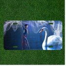 Custom Personalized License Plate Auto Tag With Duck And Women Creative Image
