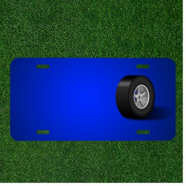 Custom Personalized License Plate With Add Names To Tire Wheel Car Rim Black
