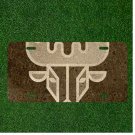 Custom Personalized License Plate Auto Tag With Cool Deer Antler Design Art