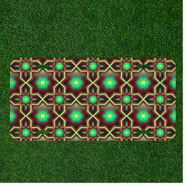 Custom Personalized Car License Plate With Pattern Background Bright Brown
