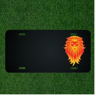 Custom Personalized License Plate With Add Names To Red Lion Stunning Desion NEW