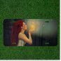 Custom Personalized License Plate Auto Tag With Red Hair Women Blowing Magic