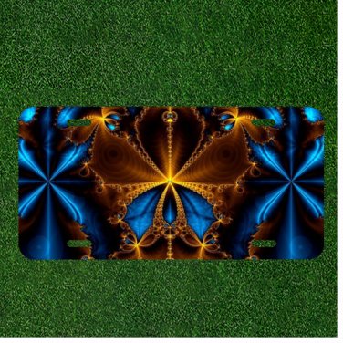 Abstract Art Fractal Artwork Creative Custom Novelty License Plate Car Tag