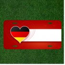 Custom Personalized License Plate Car Tag With Banner Postcard Flag Germany