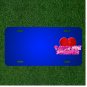 Custom Personalized License Plate With Add Names To Love Heart 3D Red
