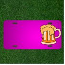 Custom Personalized Car License Plate With Add Names To Beer Mug Foam Stein