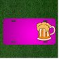 Custom Personalized Car License Plate With Add Names To Beer Mug Foam Stein