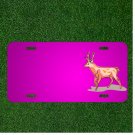 Custom Personalized Car License Plate With Add Names To Red Deer Style Wild