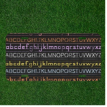 Custom Personalized License Plate Auto Tag With Full Alphabet Design A-Z