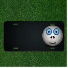 Custom Personalized License Plate With Add Names To Creepy Ball Face Emoji NEW