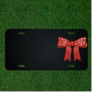 Custom Personalized License Plate With Add Names To Red Bow Tie Design NEW